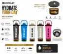 STANLEY 500ML WATER BOTTLES | DETACHABLE STORAGE BASE | BUILT-IN FILTER NET | EASY CARRY HANDLE | MULTIPLE COLOUR OPTIONS