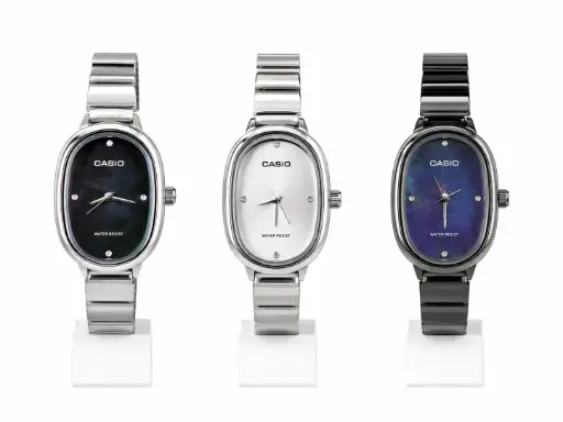 CASIO Oval-Shaped Stainless Steel Women's Watches