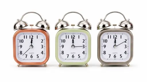 Classic twin-bell Alarm Clock | Random Colours, Stylish vintage look, Durable metal body with Premium Finish